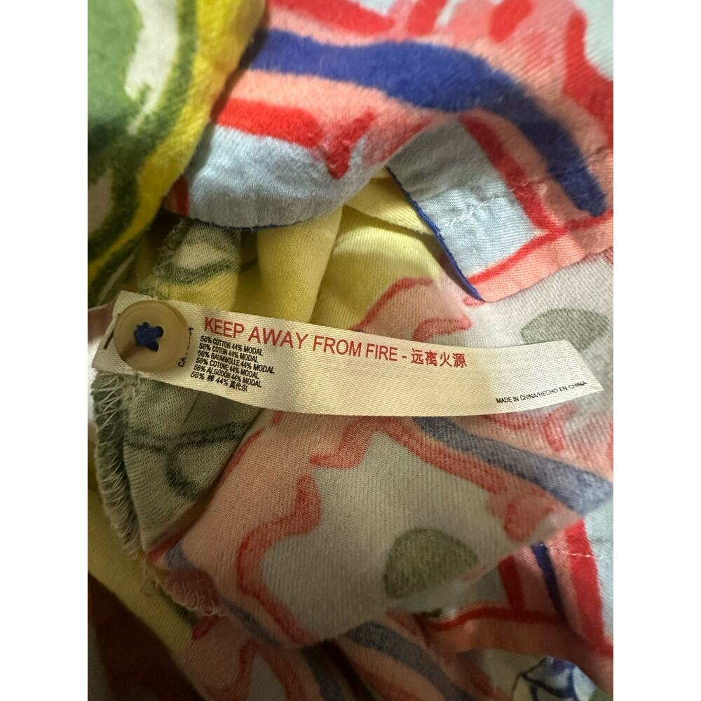 Anthropologie Pajama SET Lil Sire Tigresa Flannel Sleep PJS Womens Size S Cozy - Picture 14 of 16